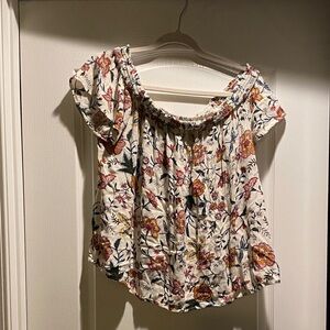 Old Navy Floral Off-Shoulder Blouse - Multicolor